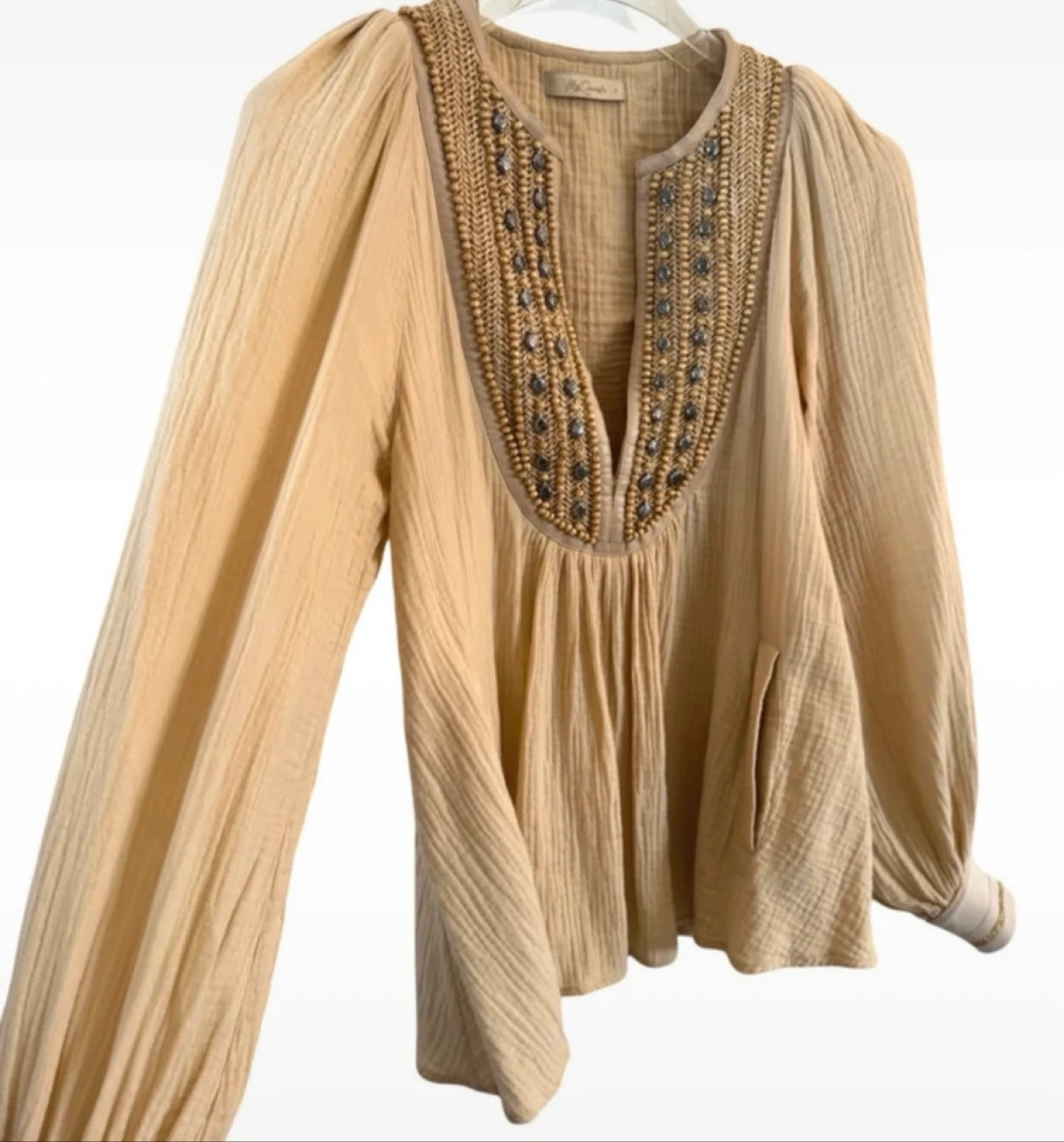 Blusa boho beige talla S de Mes Demoiselles – photo 5